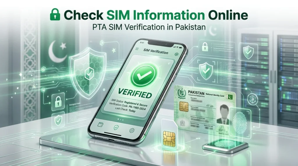 Check SIM Information Online – PTA SIM Verification in Pakistan 